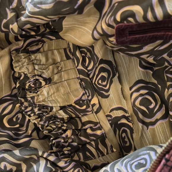 Steven Steve Madden Oversized Studded Leather Satchel Crossbody Bag in Rasberry - Picture 15 of 16